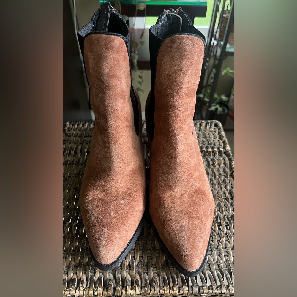 SOL SANA Ashton booties brown suede women’s size‎ 39 us 8